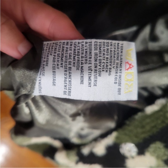 Kersh Camo Army Teddy fleece coat XS - Picture 3 of 4